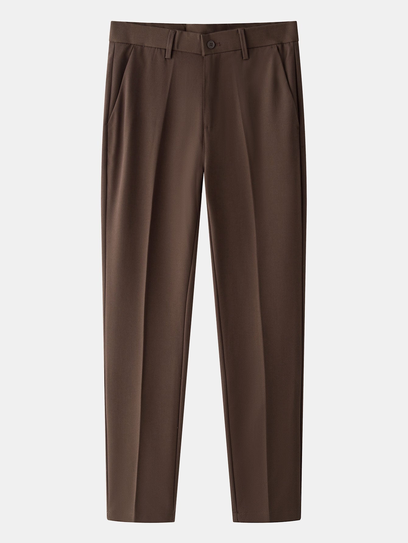 Striped Gradient Knitted Polo Shirt & Slim Fit Tapered Trousers